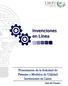 Presentación de la Solicitud de Patentes y Modelos de Utilidad Invenciones en Línea. Guía del Usuario.