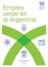 Empleo verde en la Argentina