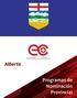 Alberta. Programas de Nominación Provincial