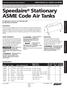 Speedaire Stationary ASME Code Air Tanks