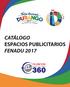 CATÁLOGO ESPACIOS PUBLICITARIOS FENADU 2017
