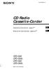 CD Radio Cassette-Corder