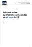 Informe sobre operaciones vinculadas de Oryzon 2015