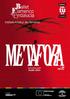 Descripción del proyecto «Metáfora» La producción La dirección Equipo artístico Ficha técnica