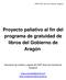 Proyecto paliativo al fin del programa de gratuidad de libros del Gobierno de Aragón