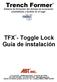 TFX - Toggle Lock Guía de instalación