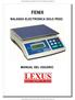 Balanzas digitales solo peso FENIX-30 LEXUS manual español  FENIX BALANZA ELECTRONICA SOLO PESO MANUAL DEL USUARIO