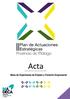 Acta. Mesa de Expertos/as de Empleo y Fomento Empresarial