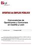 Convocatorias de Oposiciones y Concursos en Castilla y León