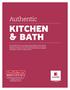 KITCHEN & BATH. Authentic. Multidecor S. de R.L. de C.V.
