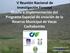 V Reunión Nacional de Investigación Forestal Diseño e Implementación del Programa Especial de creación de la Reserva Municipal de Vacas Cochabamba