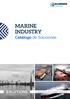 Saidi Spain MARINE INDUSTRY. Catálogo de Soluciones. >> connect with   for the process industry