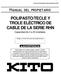 POLIPASTO/TECLE Y TROLE ELÉCTRICO DE CABLE DE LA SERIE RHN