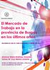 El Mercado de Trabajo en la provincia de Burgos en los últimos años. Incidencia de la Crisis Económica ( )