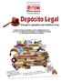 Depósito Legal Entrega los ejemplares que establece la Ley