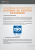 LA NORMA ISO 50001: 2011 SISTEMAS DE GESTIÓN DE ENERGÍA