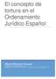 El concepto de tortura en el Ordenamiento Jurídico Español