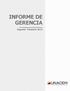Informe de Gerencia 2T15 INFORME DE GERENCIA. Segundo Trimestre