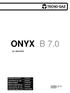 ONYX B 7.0. Art. AB012ZXZ. Istruzioni per l uso Instructions for use Mode d emploi Bedienungsanleitung Instrucciones de uso Instruções para o uso