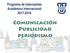 Programa de Intercambio Académico Internacional Comunicación Publicidad periodismo