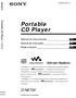 Portable CD Player D-NE700. Manual de instrucciones Manual de instruções Mode d emploi ES PT FR. Portable CD Player D-NE (1)