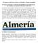 El Congreso en la Prensa escrita en el Periódico Almería Actualidad
