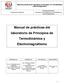 Manual de prácticas del laboratorio de Principios de Termodinámica y Electromagnetismo
