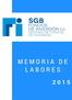CONTENIDO. Memoria de Labores SGB Fondos de Inversión 2