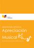 Apreciación Musical ASIGNATURA OPTATIVA TERCER CURSO DE BACHILLERATO GENERAL UNIFICADO