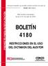 BOLETÍN 4180 RESTRICCIONES EN EL USO DEL DICTAMEN DEL AUDITOR PROYECTO PARA AUSCULTACIÓN MAYO DE 2001