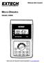 Manual del Usuario. Micro-Ohmetro. Modelo UM200. Traducciones del Manual del Usuario disponibles en