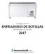 Catálogo de los. ENFRIADORES DE BOTELLAS distribuidos en España