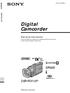 Digital Camcorder DSR-PDX10P. Manual de instrucciones DSR-PDX10P (1)