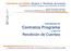 Indicadores de Calidad: Glosario Rendición de Cuentas Indicadores en Contratos Programa y para la Rendición de Cuentas
