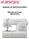 MANUAL DE INSTRUCCIONES. Máquina de Coser JMC013279