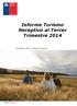 Informe Turismo Receptivo al Tercer Trimestre Diciembre Cifras Provisorias.