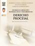 DERECHO PROCESAL DIPLOMADO DE AMPLIACIÓN Y PROFUNDIZACIÓN DE CONOCIMIENTOS EN: