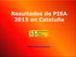 Resultados de PISA 2015 en Cataluña