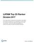 LATAM Top 25 Ranker Octubre 2017