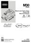 M30. (Diesel) Máquina para fregar y barrer Español ES Manual del Operario Rev. 10 (4-2015) * *