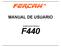 MANUAL DE USUARIO SEMBRADORA MODELO F440
