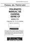 Manual del Propietario POLIPASTO MANUAL DE CADENA SERIE CF