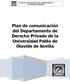 Plan de comunicación del Departamento de Derecho Privado de la Universidad Pablo de Olavide de Sevilla