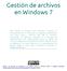 Gestión de archivos en Windows 7