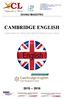 CAMBRIDGE ENGLISH DIVINO MAESTRO. Preparation for Cambridge English Exams in your school