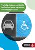 Tarjeta de aparcamiento individual para personas con discapacidad