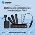 WR-240 Sistema de 4 micrófonos inalámbricos VHF