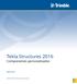 Tekla Structures Componentes personalizados. abril Trimble Solutions Corporation