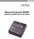 Manual de Usuario MP800 Impresora portátil térmica de recibos