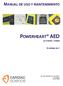 MANUAL DE USO Y MANTENIMIENTO POWERHEART AED G3 9300A Y 9300E C